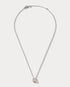 Heartnote White Gold and Pink Ceramic Pendant - Ammrada