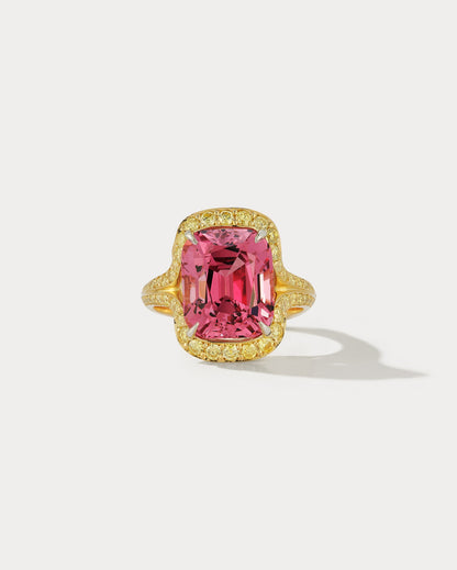 Peachy Pink Spinel Ring - Ammrada