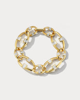 Ammrada Yellow Gold Diamond Link Bracelet - Ammrada