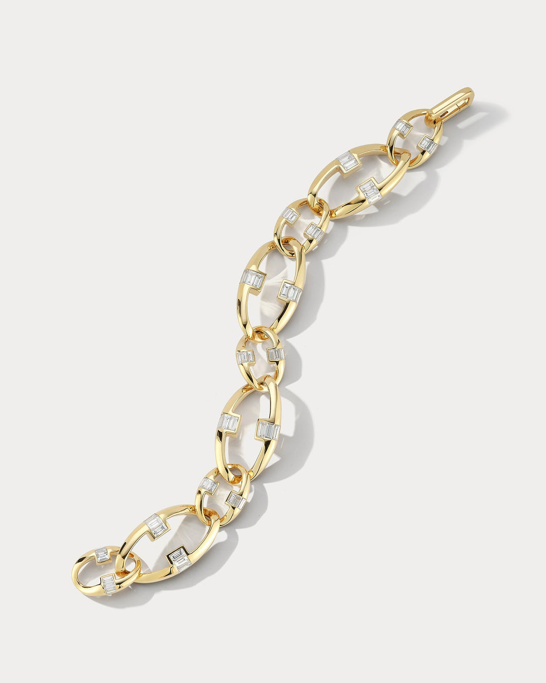 Ammrada Yellow Gold Diamond Link Bracelet - Ammrada