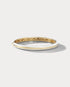 White Ceramic & Yellow Gold Bangle - Ammrada