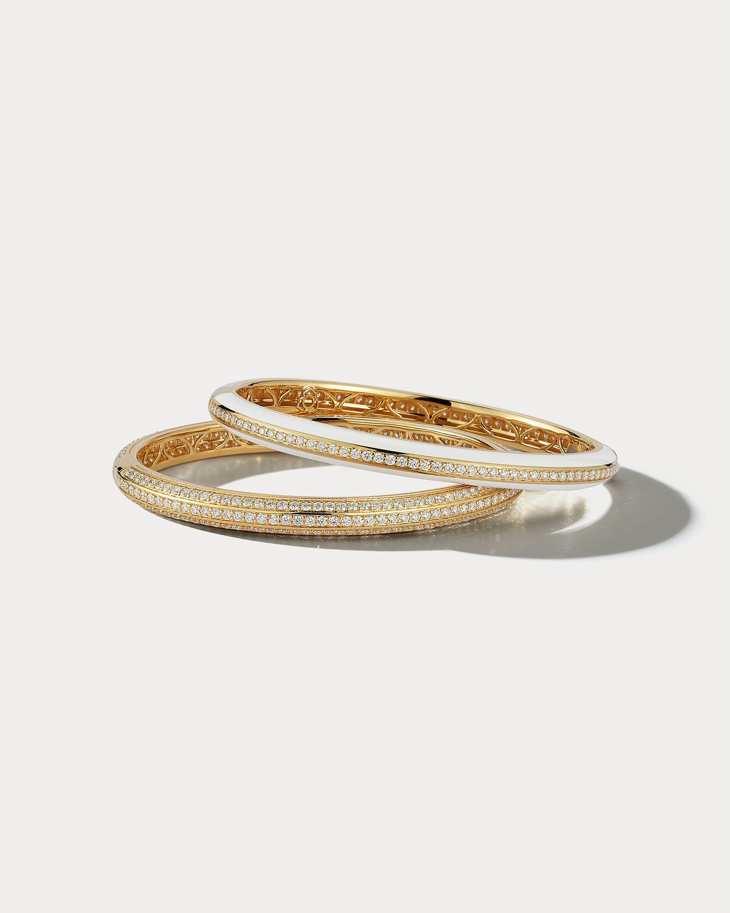 Yellow Gold &amp; Diamond Bangle - Ammrada