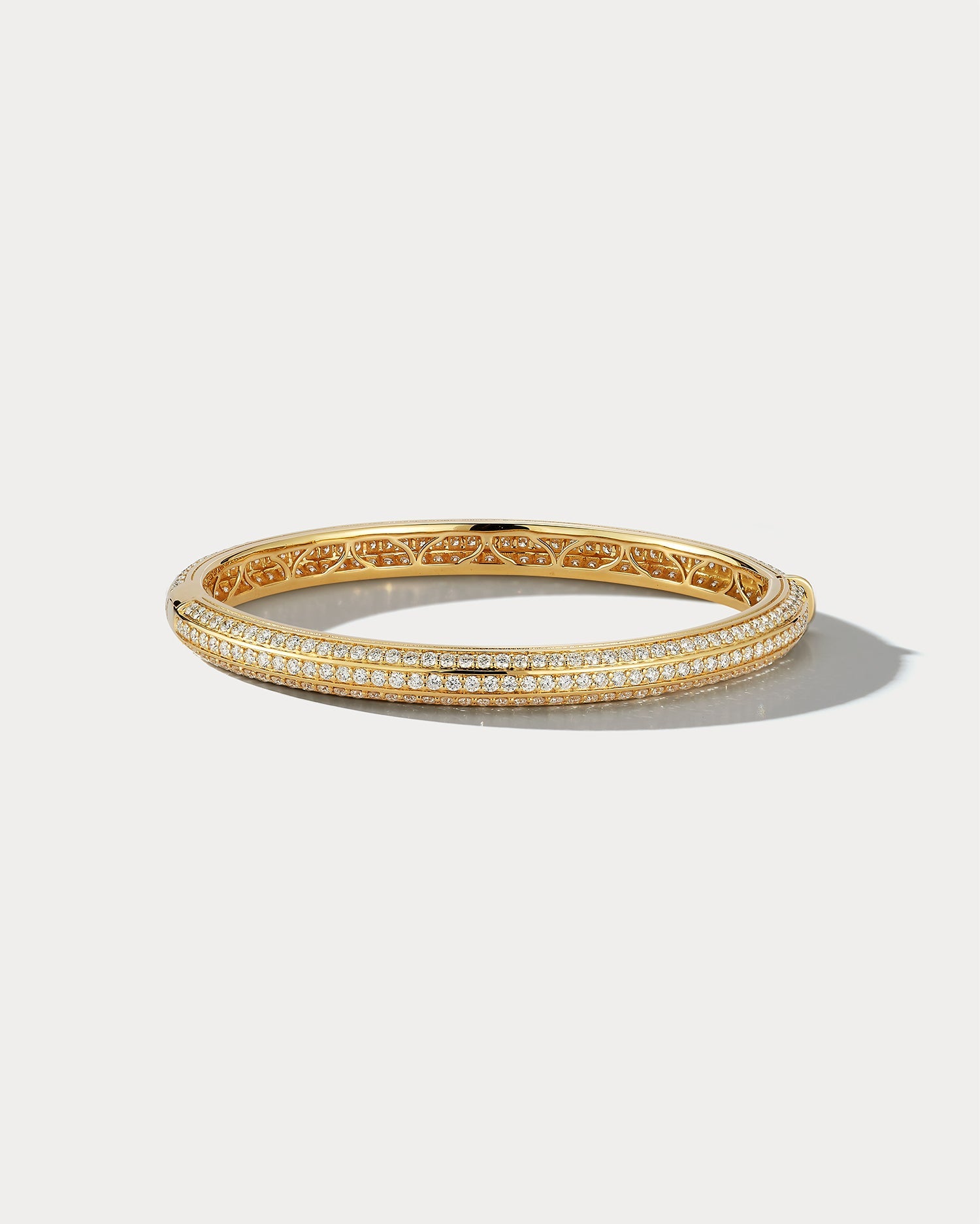 Yellow Gold &amp; Diamond Bangle - Ammrada