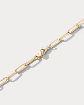 Yellow Gold & Diamond 16 Inch Mixed Link Necklace - Ammrada