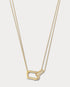 Yellow Gold & Diamond 16 Inch Convertible Locket Necklace - Ammrada