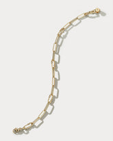 18K Yellow Gold & Diamond Mixed Link Bracelet - Ammrada