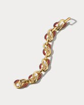 Ruby and Diamond Link Bracelet - Ammrada