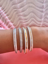 White Ceramic White Gold and Diamond Bangle - Ammrada