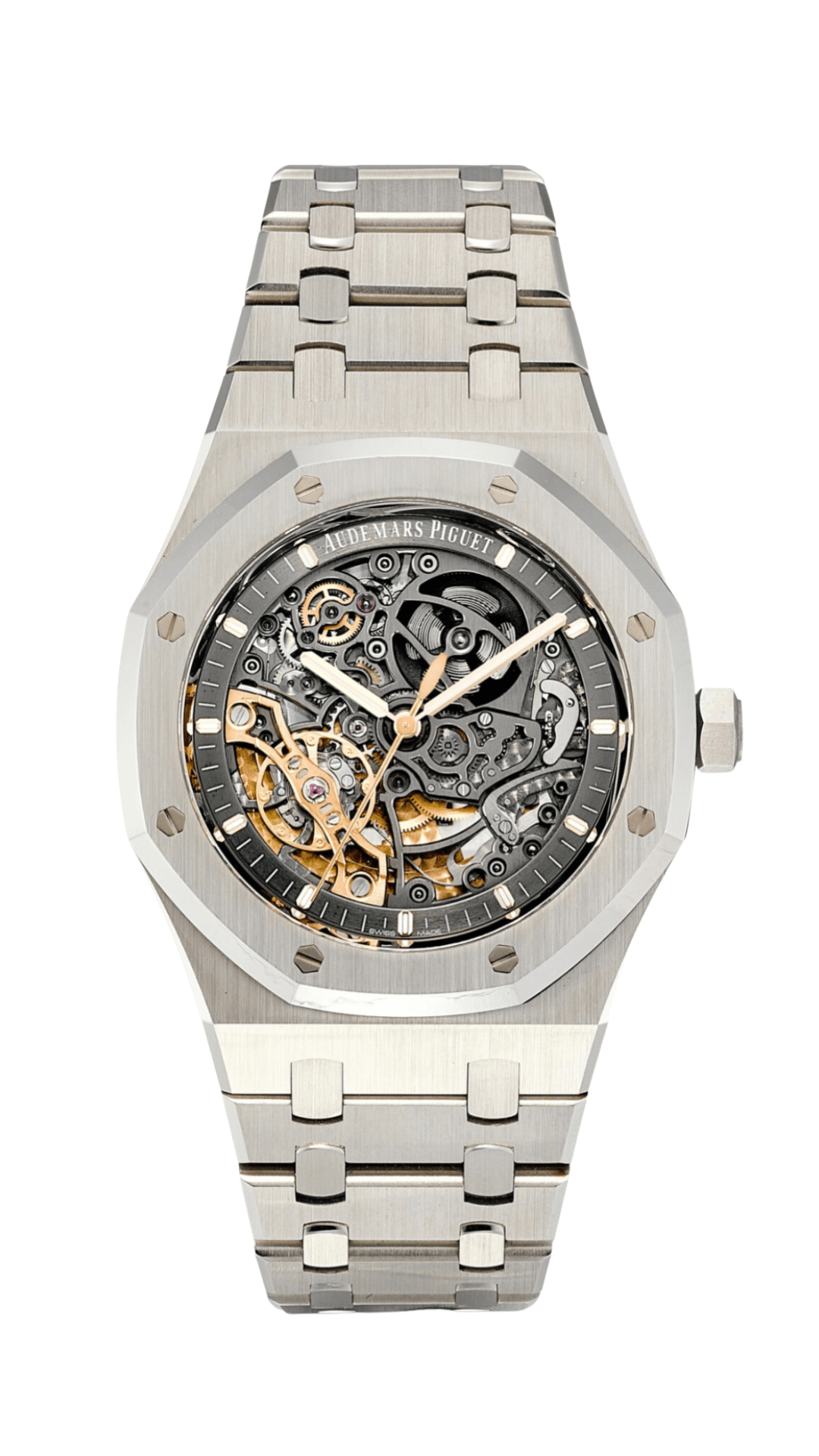 Audemars Piguet Royal Oak ‘Double Balance’ Skeleton 15407ST.OO.1220ST.01 - HauteLuxuryWatches