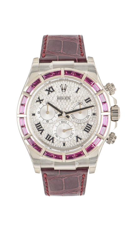 Rolex Daytona Cosmograph Ruby WG 116589SALV - HauteLuxuryWatches