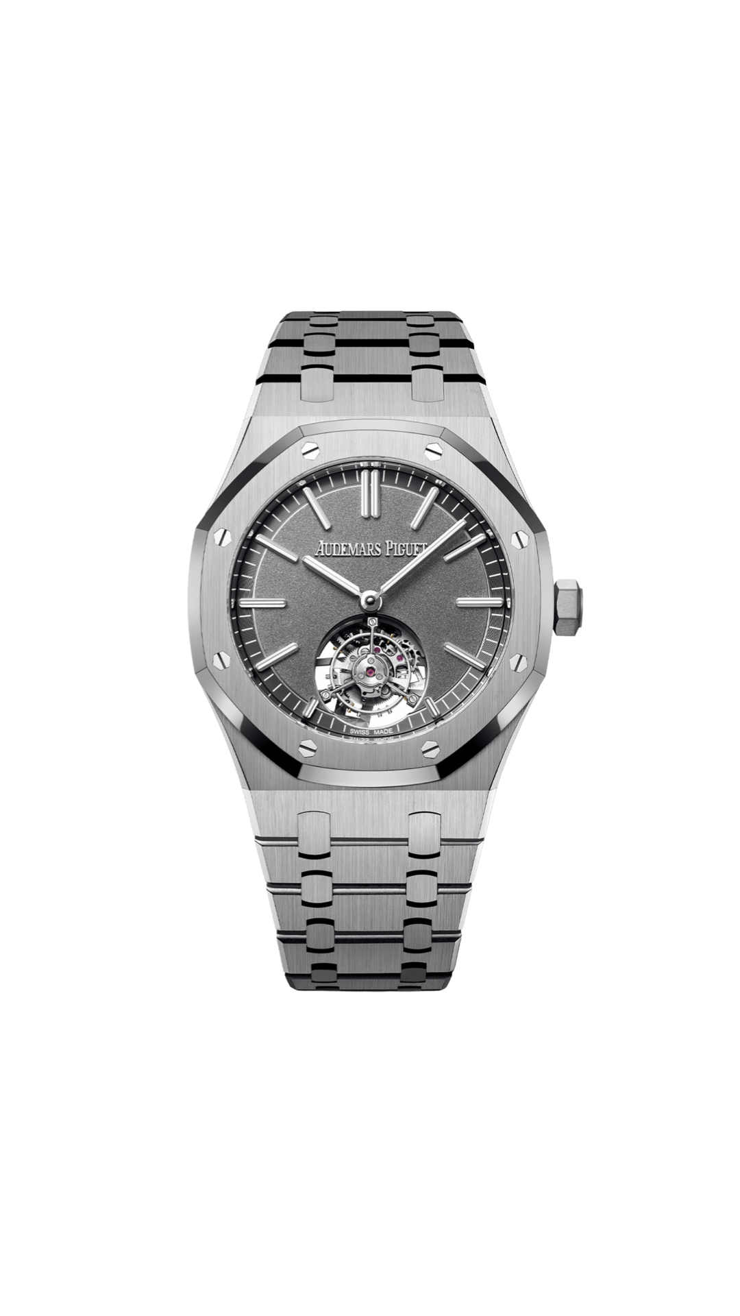 Audemars Piguet Royal Oak Selfwinding Flying Tourbillon Titanium 41mm Slate Grey 26530TI.OO.1220TI.01 - HauteLuxuryWatches