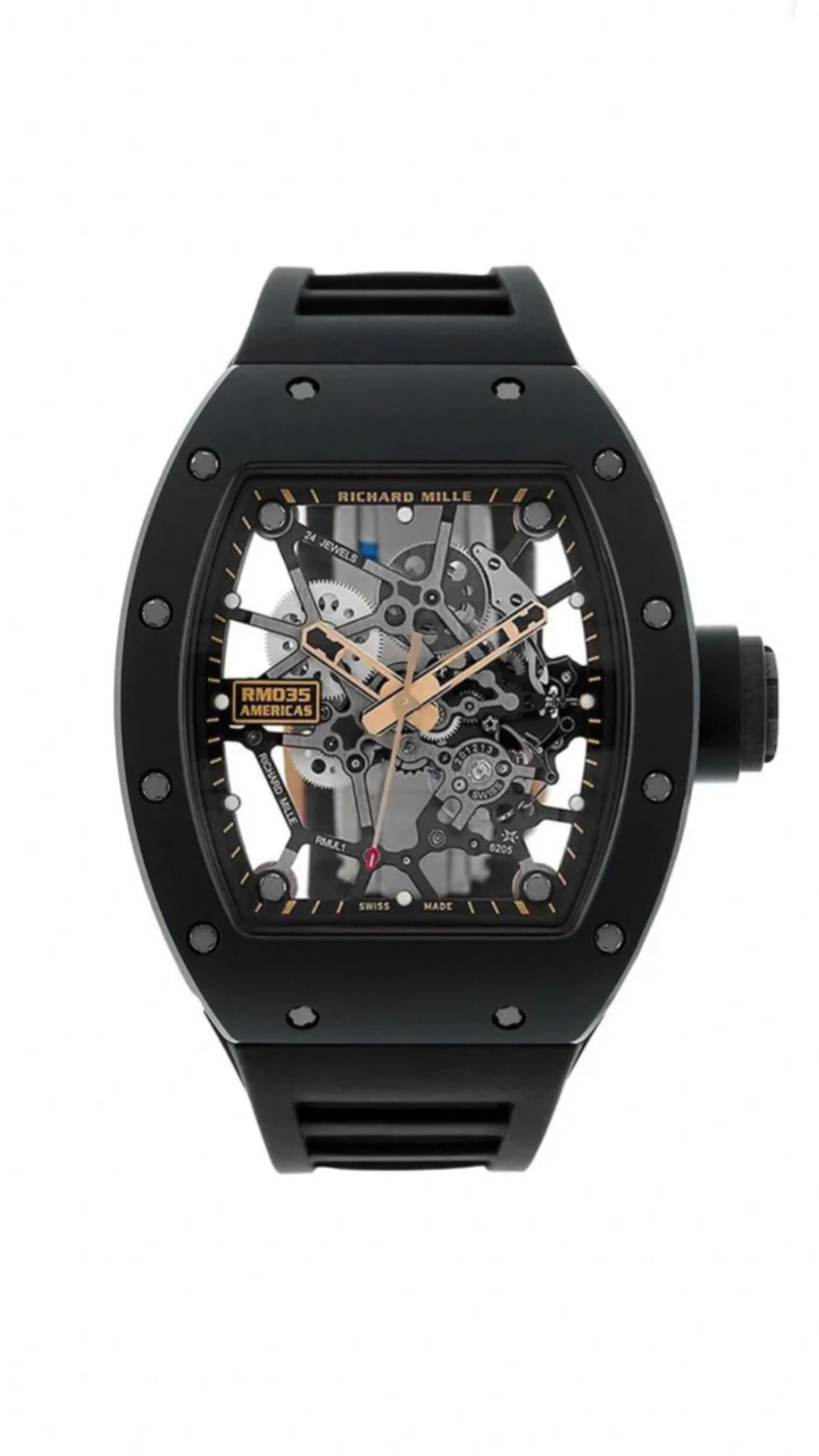 Richard Mille RM035 Americas Black Toro - HauteLuxuryWatches