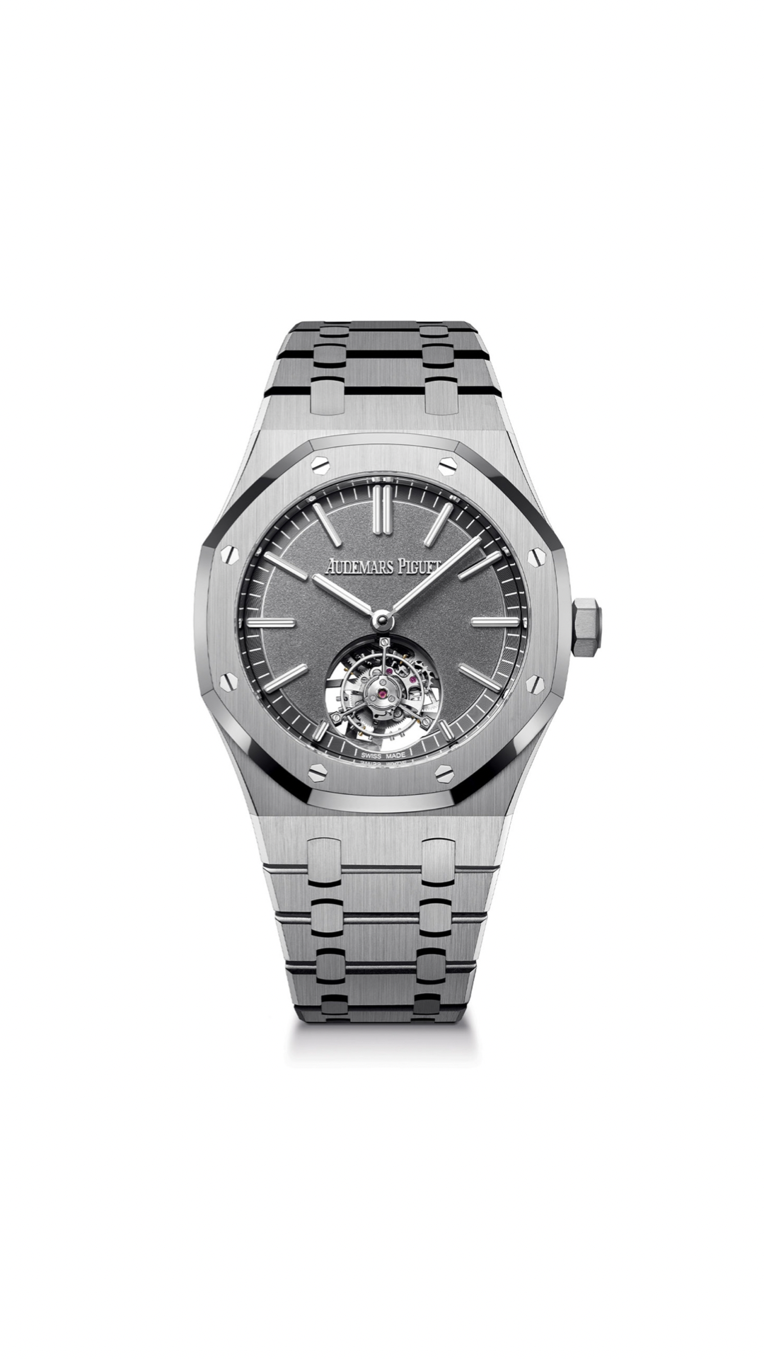 Audemars Piguet Royal Oak Selfwinding Flying Tourbillon Titanium 41mm Slate Grey 26530TI.OO.1220TI.01 - HauteLuxuryWatches