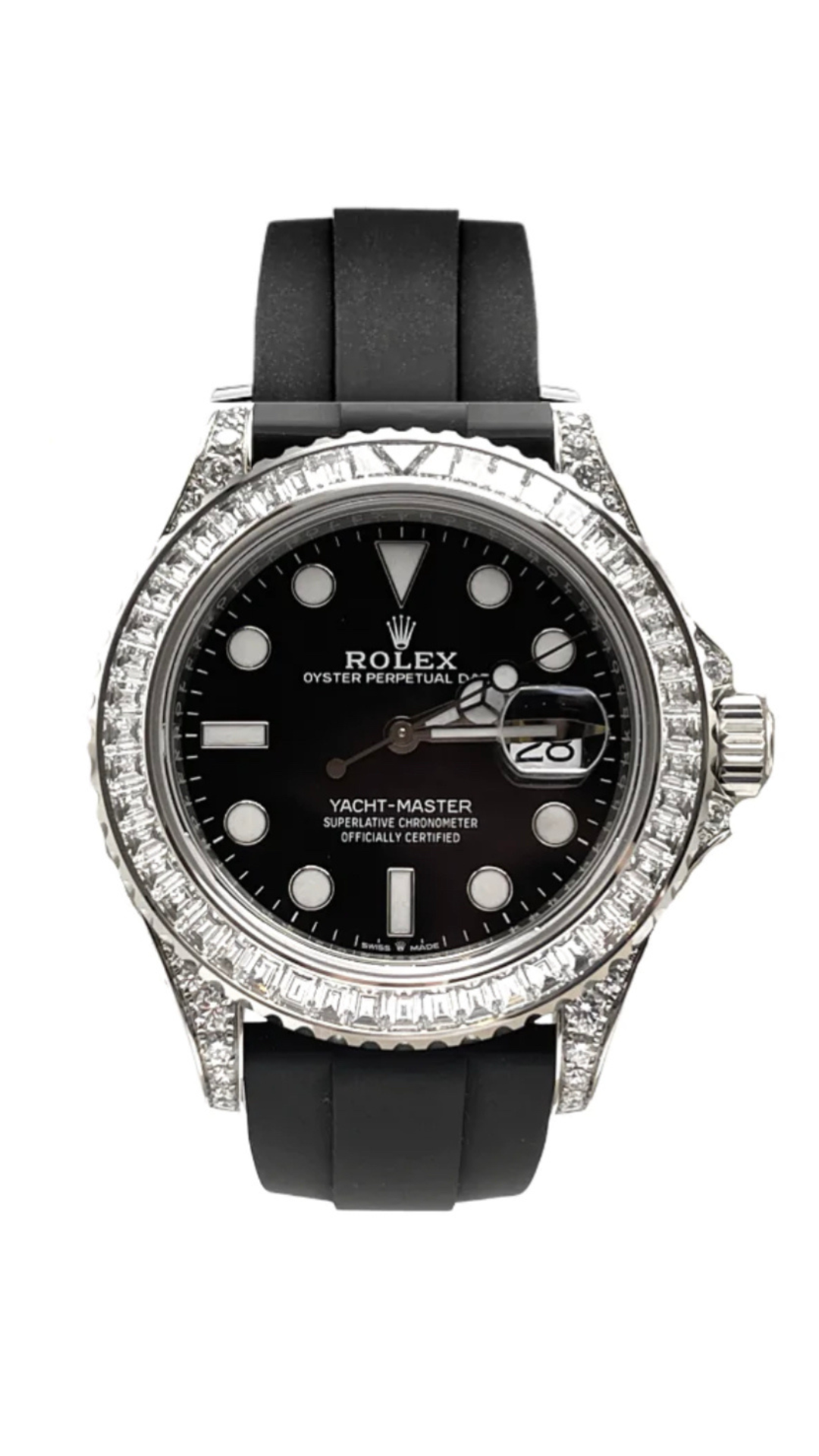 Rolex Yacht-Master 42 White Gold Diamonds 226679TBR - HauteLuxuryWatches