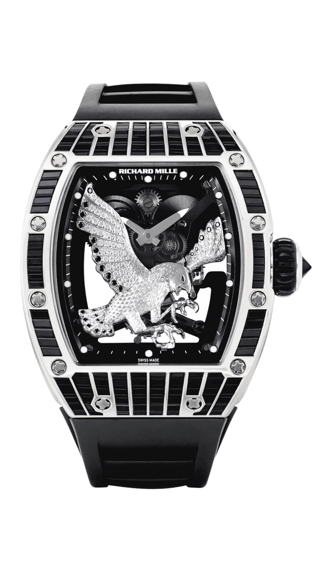 Richard Mille RM57-02 ‘Falcon’ White Gold Sapphire Set Tourbillon - HauteLuxuryWatches